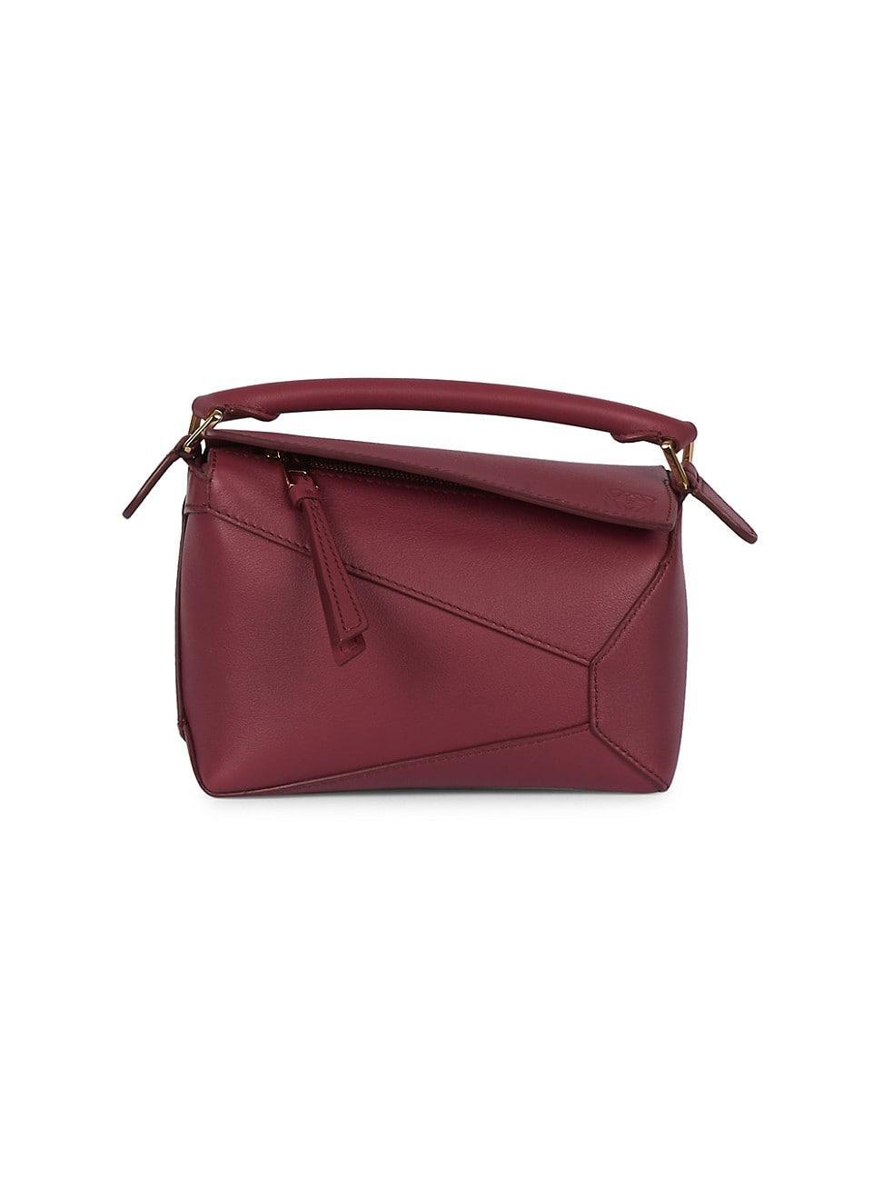 Womens Mini Puzzle Edge Leather Shoulder Bag Product Image