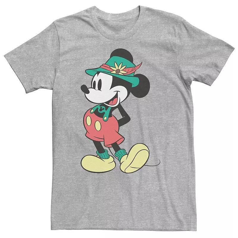 Big & Tall Disney Mickey Mouse Happy Lederhosen Portrait Tee, Mens Product Image