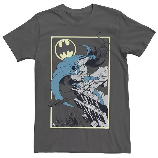 Mens DC Comics Batman City Leap Tee Grey Product Image