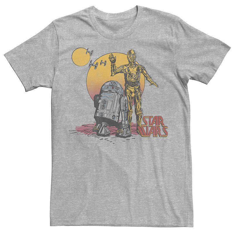 Mens Star Wars R2-D2 and C-3PO Portrait Graphic Tee Product Image