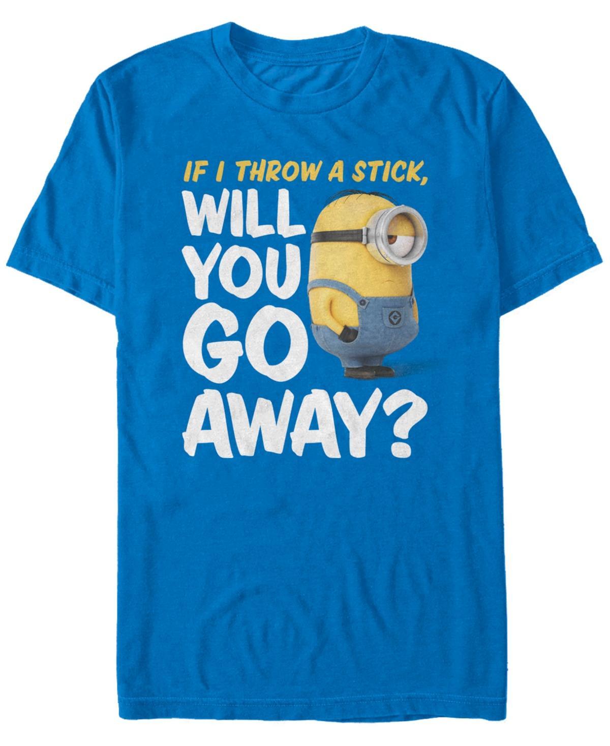 Fifth Sun Minions Mens Will You Go Away Short Sleeve T-Shirt Product Image