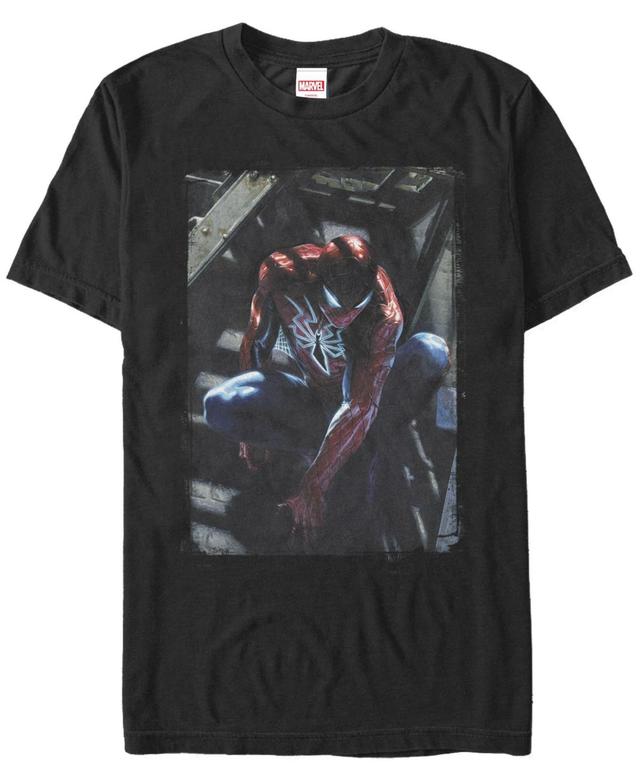 Mens Marvels Spider-Man New Suit Portrait Tee Black Product Image