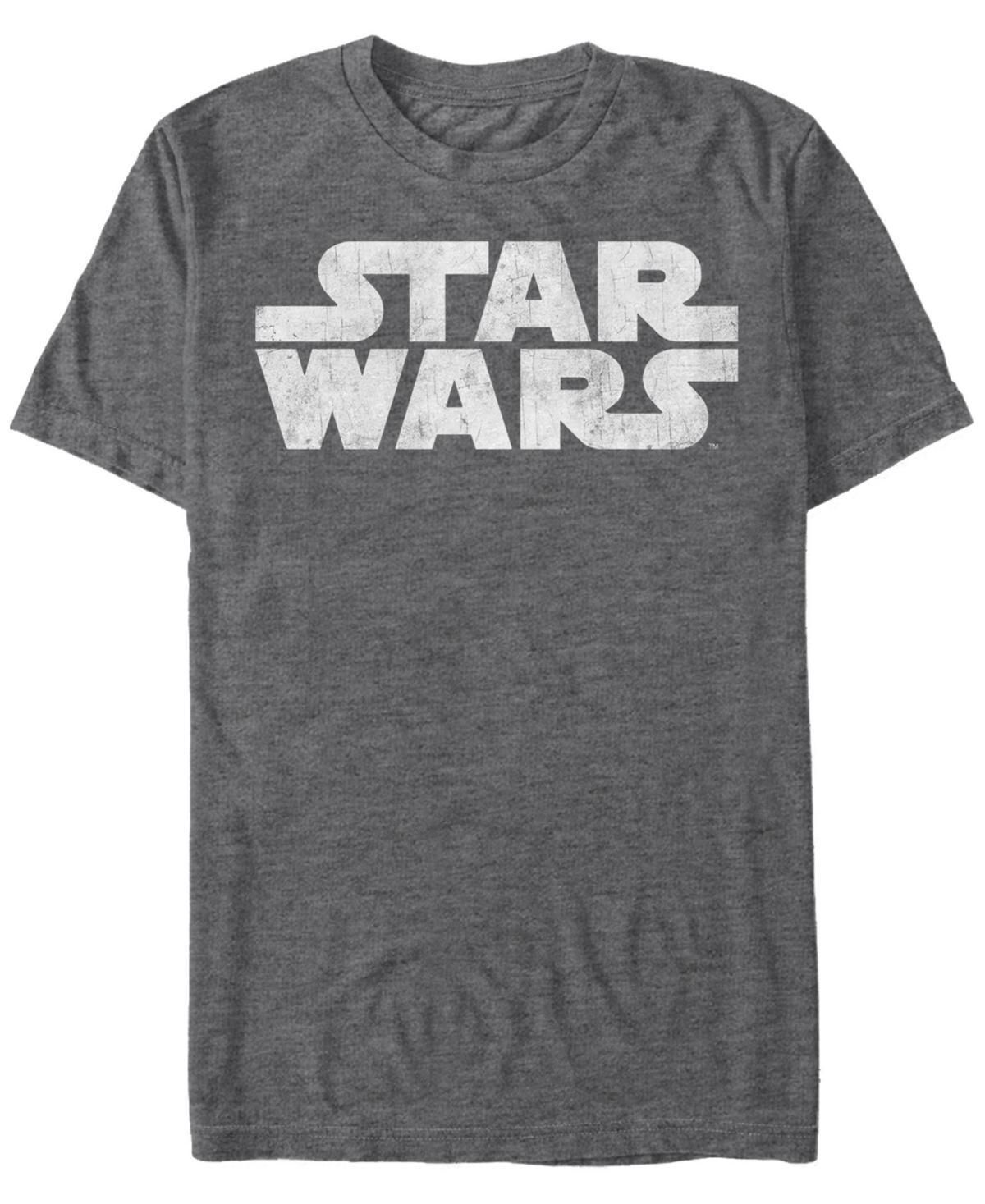 Fifth Sun Mens Star Wars Simple Vintage-Like Logo Short Sleeve T-shirt Product Image