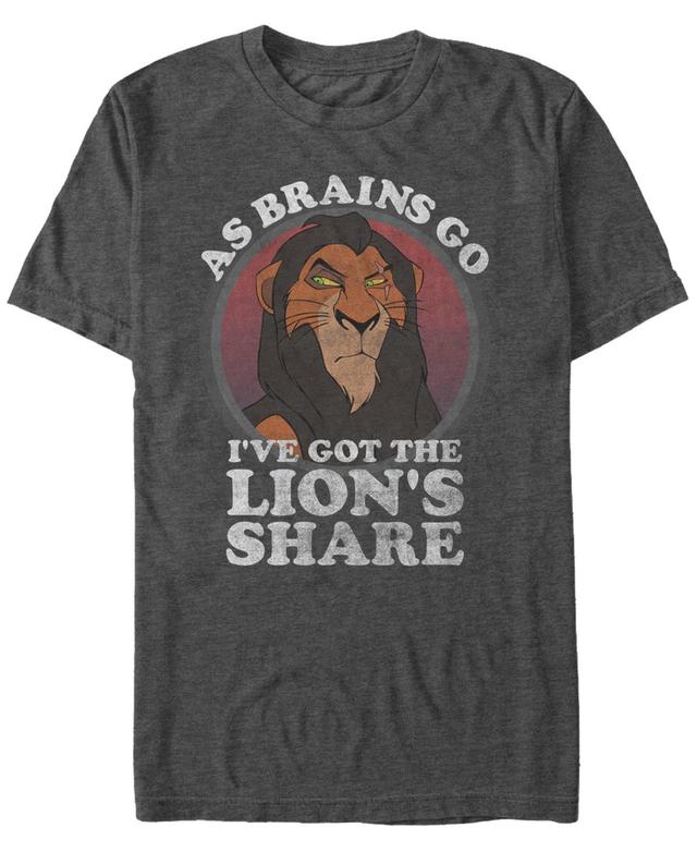 Disney Mens Lion King Scar The Lions Share of Brains, Short Sleeve T-Shirt Product Image