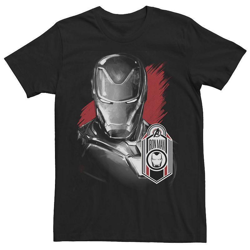 Marvel Mens Avengers Endgame Fierce Ironman Glance And Tag Short Sleeve T-Shirt Product Image