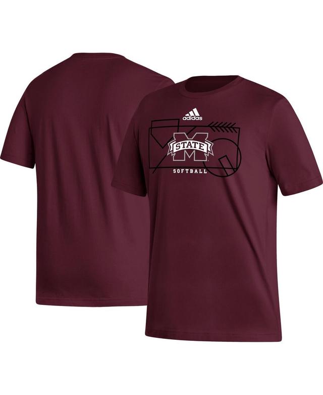 Mens adidas Louisville Cardinals Locker Lines Baseball Fresh T-Shirt Product Image