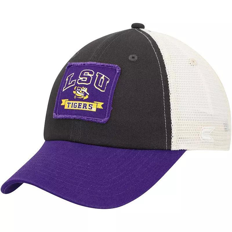 Mens Colosseum Charcoal LSU Tigers Objection Snapback Hat Product Image