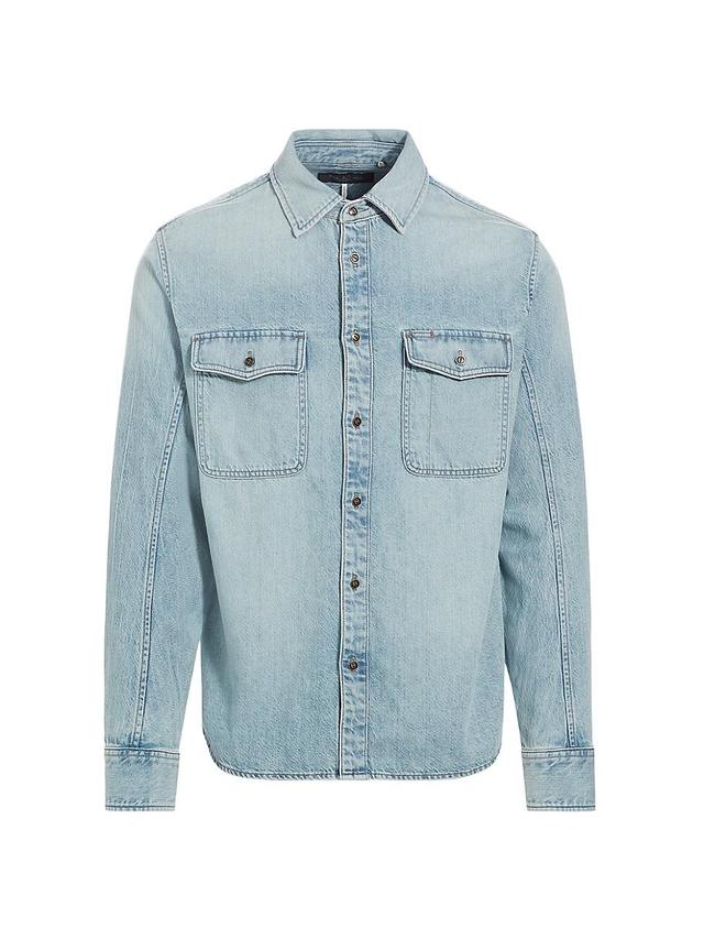 Mens Jack Denim Classic-Fit Shirt Product Image