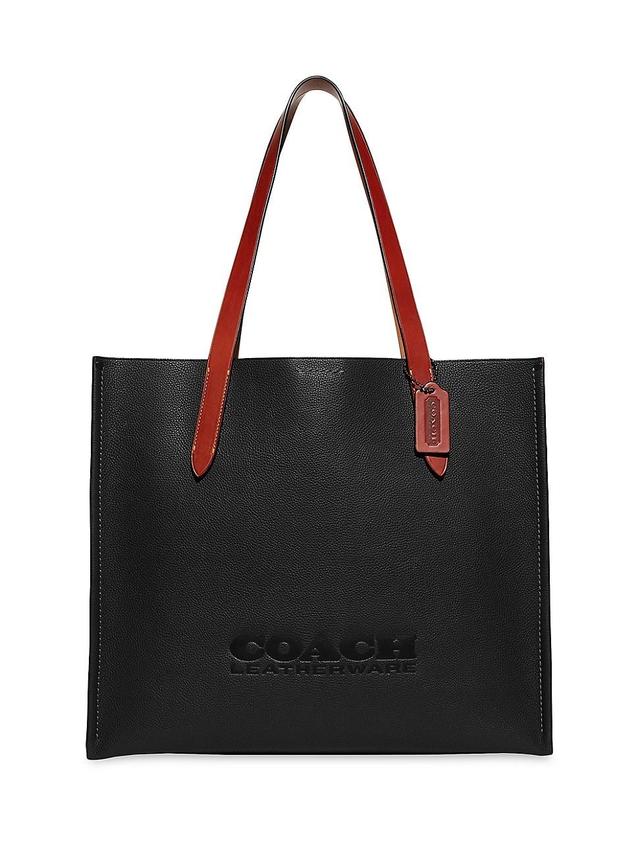 Mens Relay Pebble Leather Tote Product Image