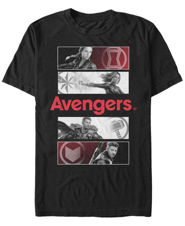 Marvel Mens Avengers Endgame Portrait Panels, Short Sleeve T-shirt Product Image