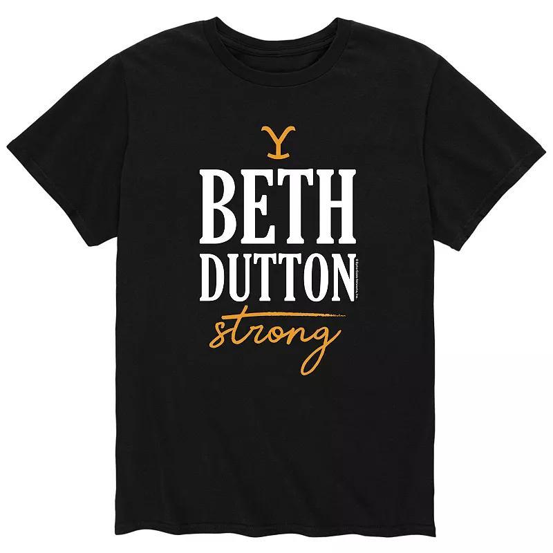 Mens Yellowstone Beth Dutton Strong Tee Blue Product Image