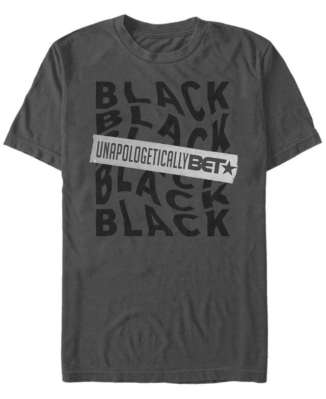 Mens BET Unapologetically BET Banner Tee Grey Product Image