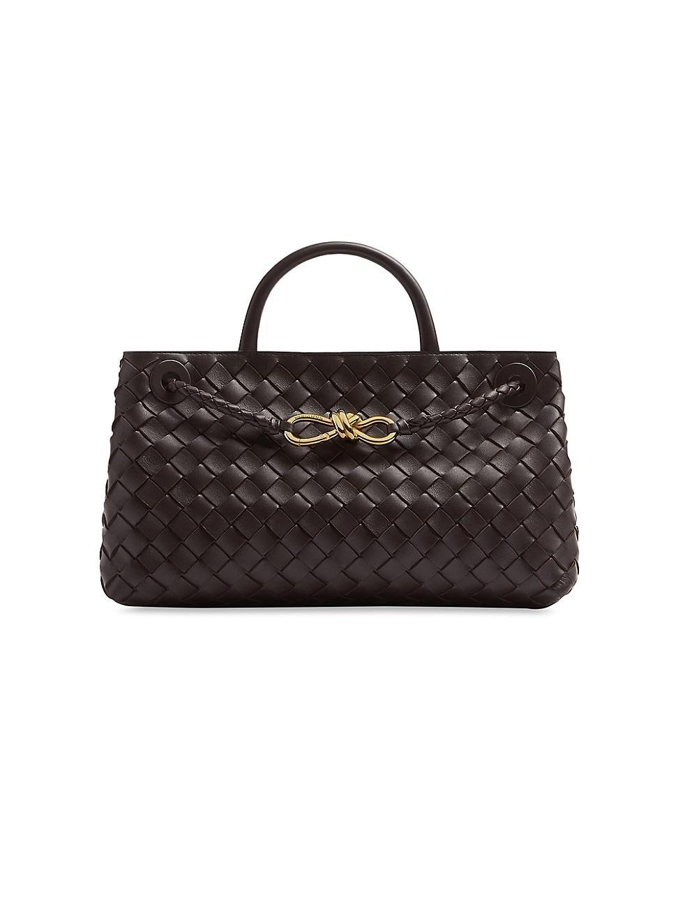 Bottega Veneta Small Andiamo East/West Leather Shoulder Bag Product Image