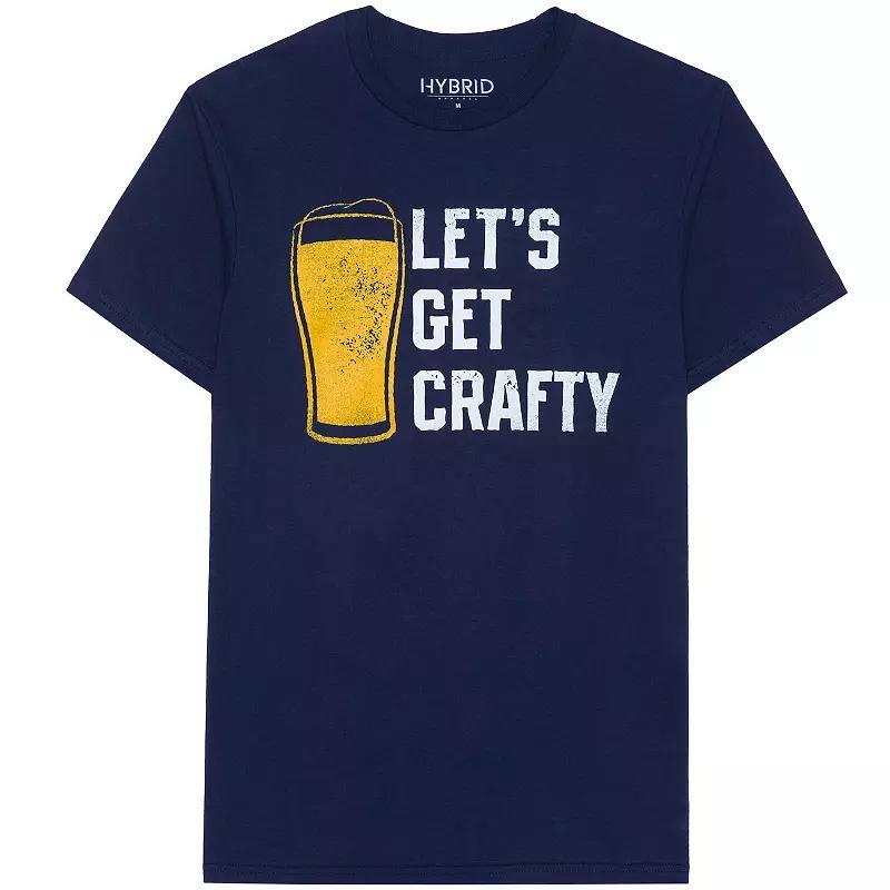 Mens Lets Get Crafty Graphic Tee Blue Product Image