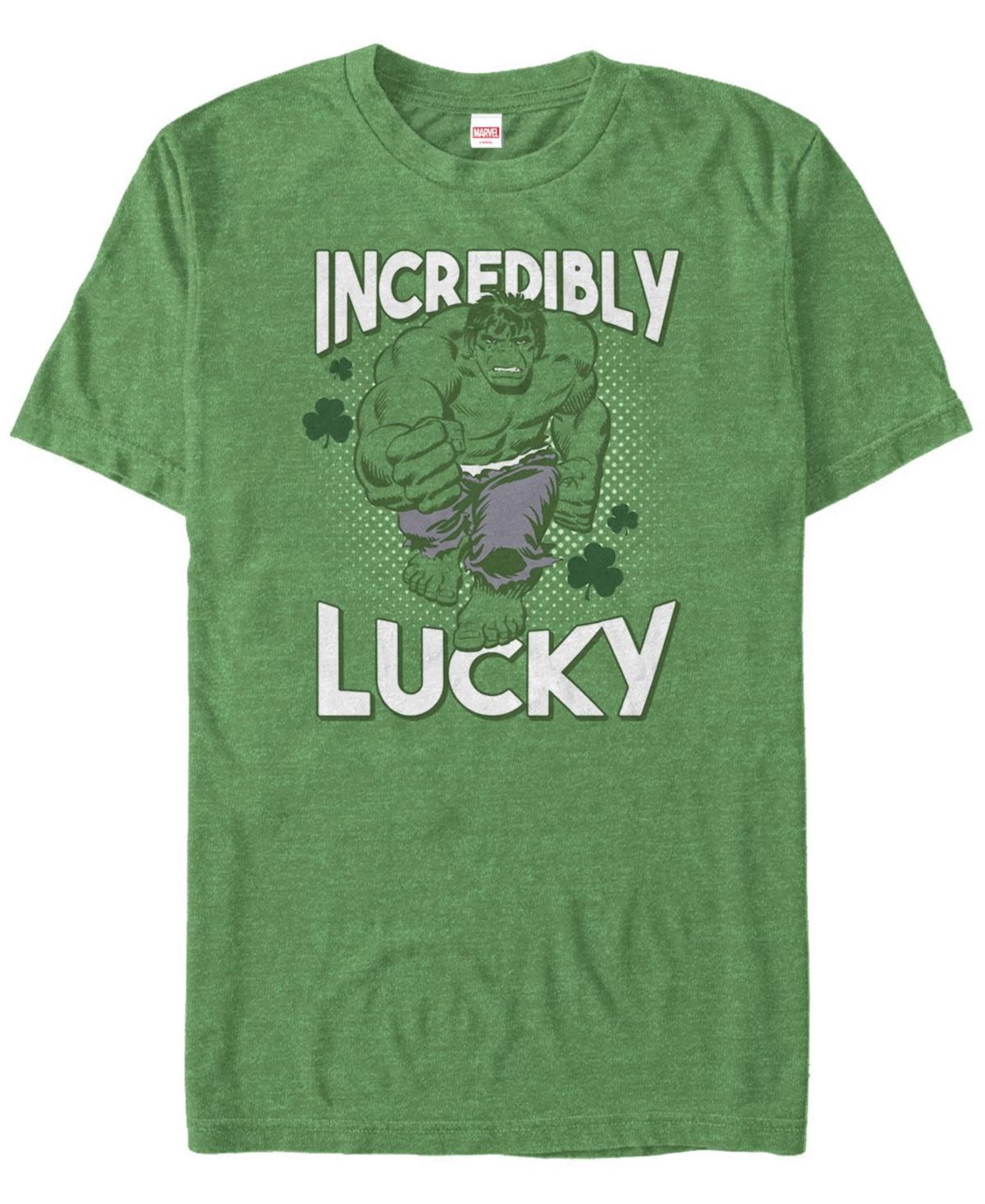 Mens Marvel Hulk Incredibly Lucky St. Patricks Tee Beige Product Image