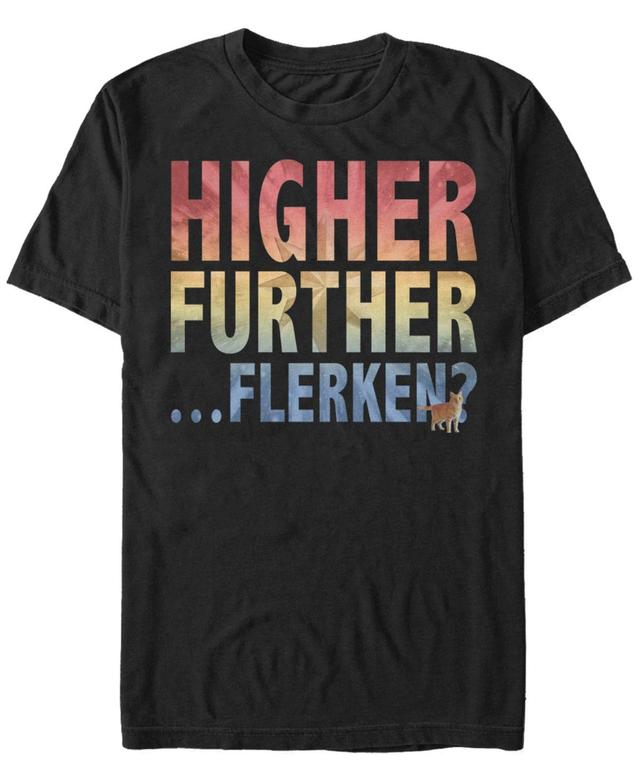 Mens Marvel Captain Marvel Goose Higher Further Flerken? Logo Fill Graphic Tee Product Image