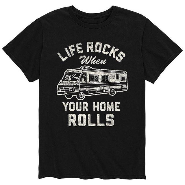 Mens Life Rocks Home Rolls Tee Product Image