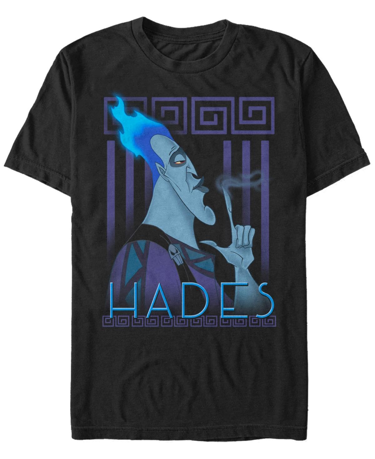 Disney Mens Hercules Hades Geometric Portrait, Short Sleeve T-Shirt Product Image