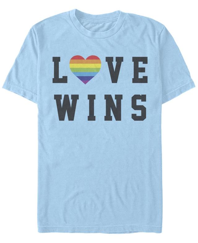 Fifth Sun Mens Love Wins Short Sleeve Crew T-shirt Product Image