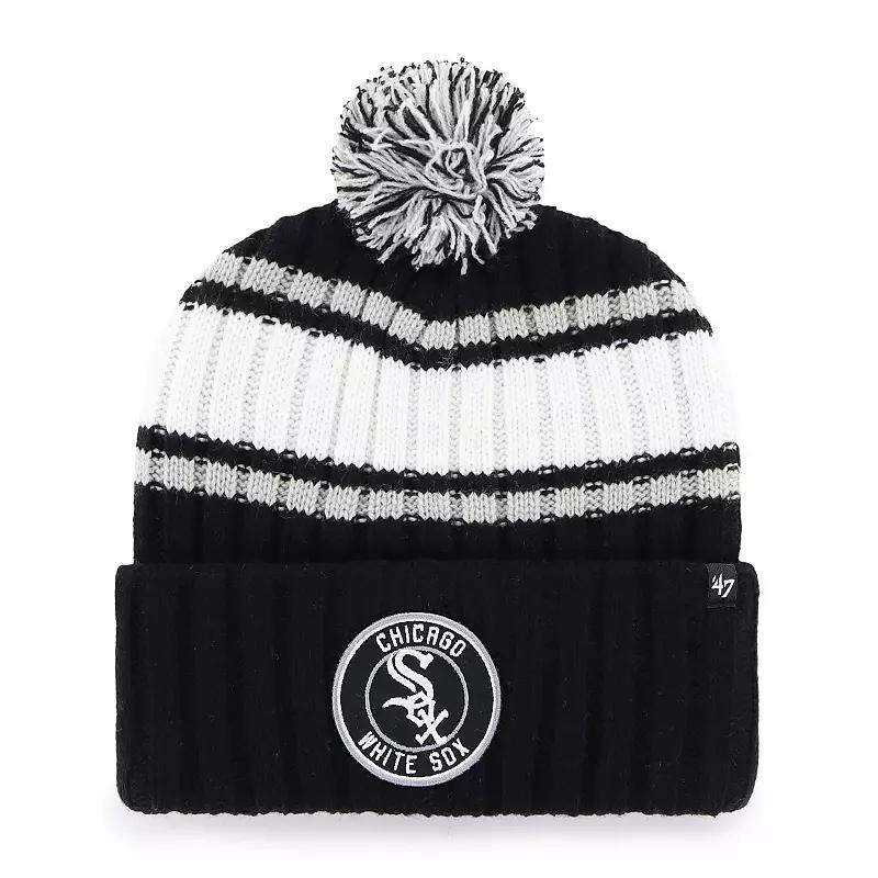 Mens 47 Chicago White Sox Plateau Cuffed Knit Hat with Pom Product Image