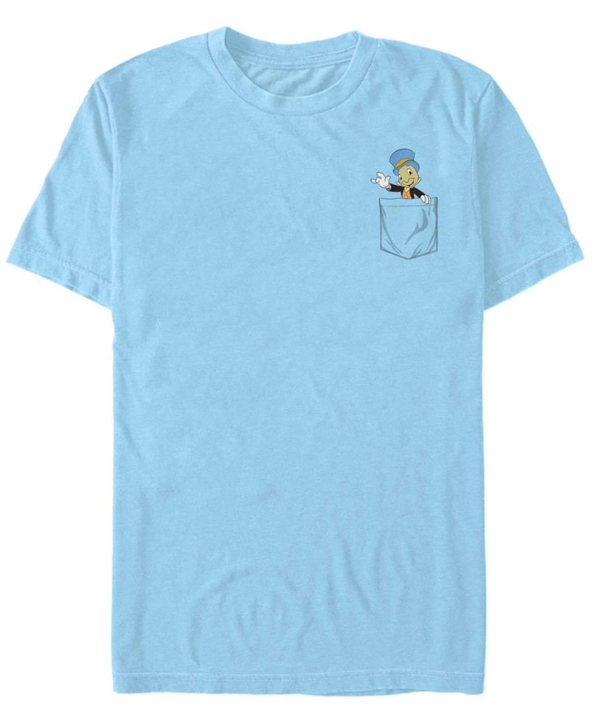 Mens Pinocchio Jiminy Pocket Hit Vintage Tee Light Blue Product Image