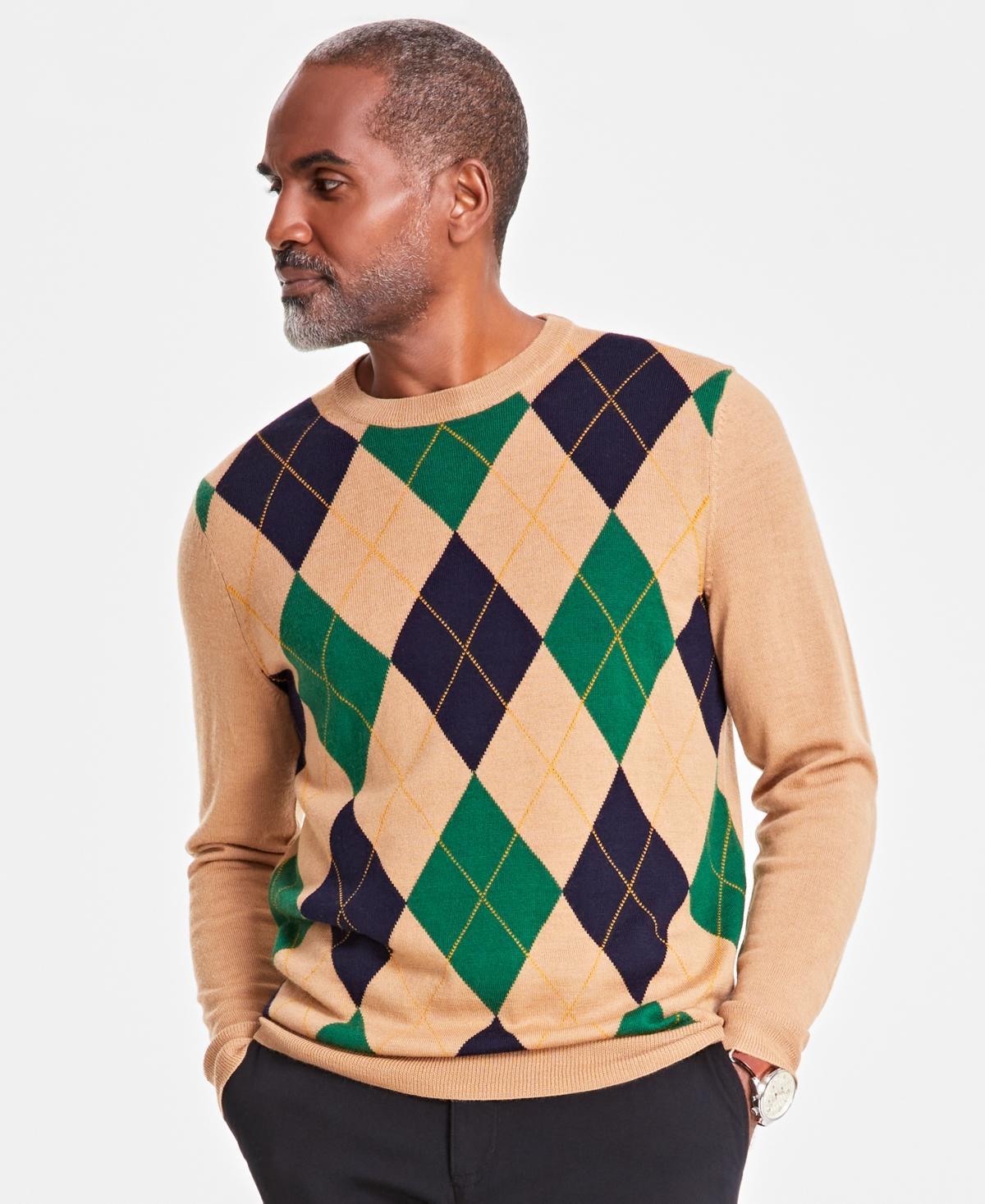 Club Room Mens Argyle Merino Sweater, Created for Macys Product Image