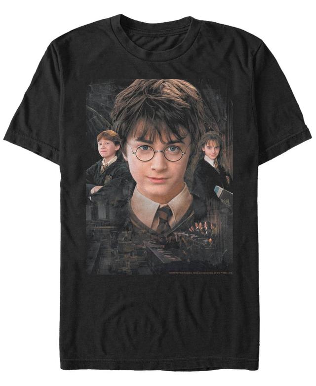 Mens Chamber Of Secrets Trio Collage Tee Black Product Image