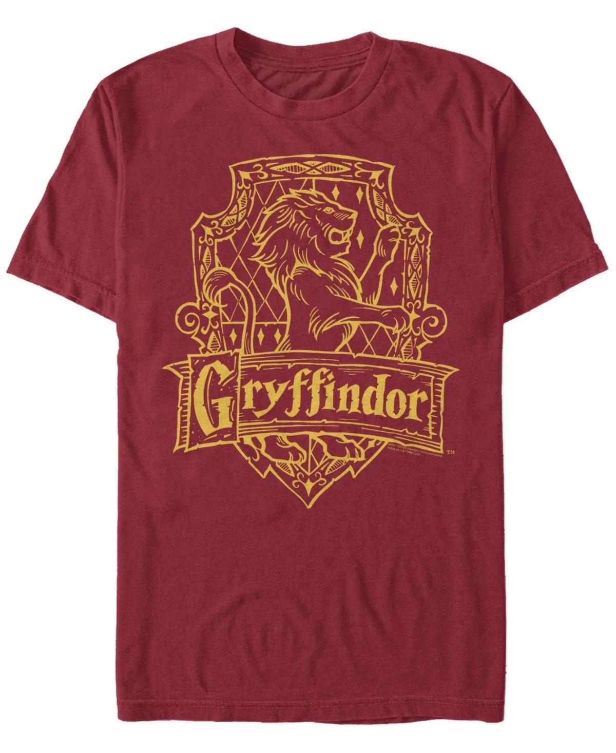 Mens Harry Potter Gryffindor Line Art Crest Tee Product Image