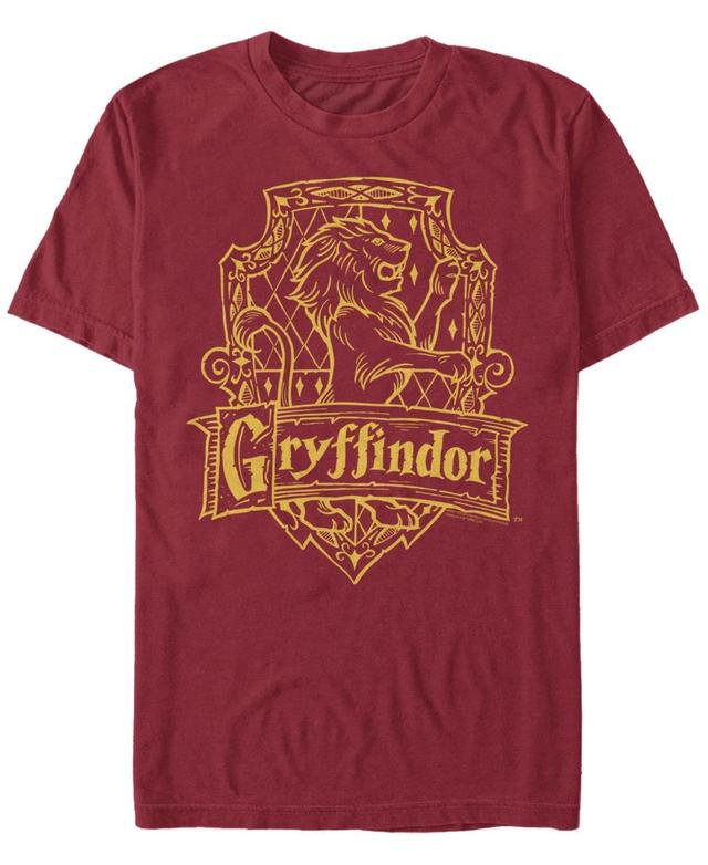 Mens Harry Potter Gryffindor Line Art Crest Tee Product Image