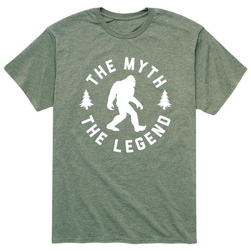 Mens The Myth the Tee Grey Military Green Product Image