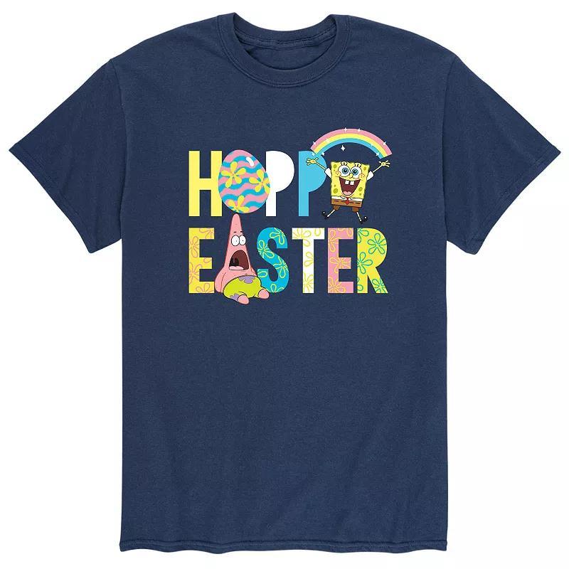 Mens SpongeBob SquarePants Easter Tee Blue Product Image