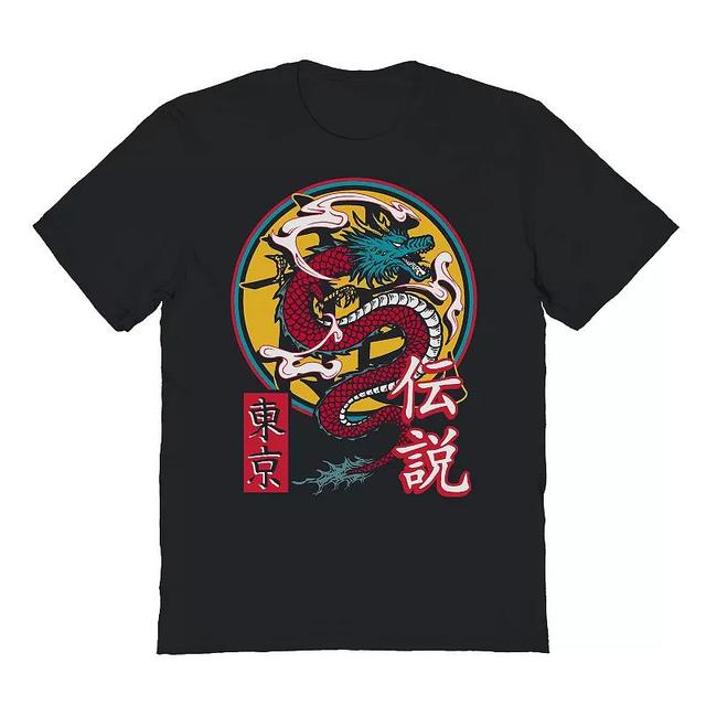 Mens Red Dragon Graphic Tee Product Image