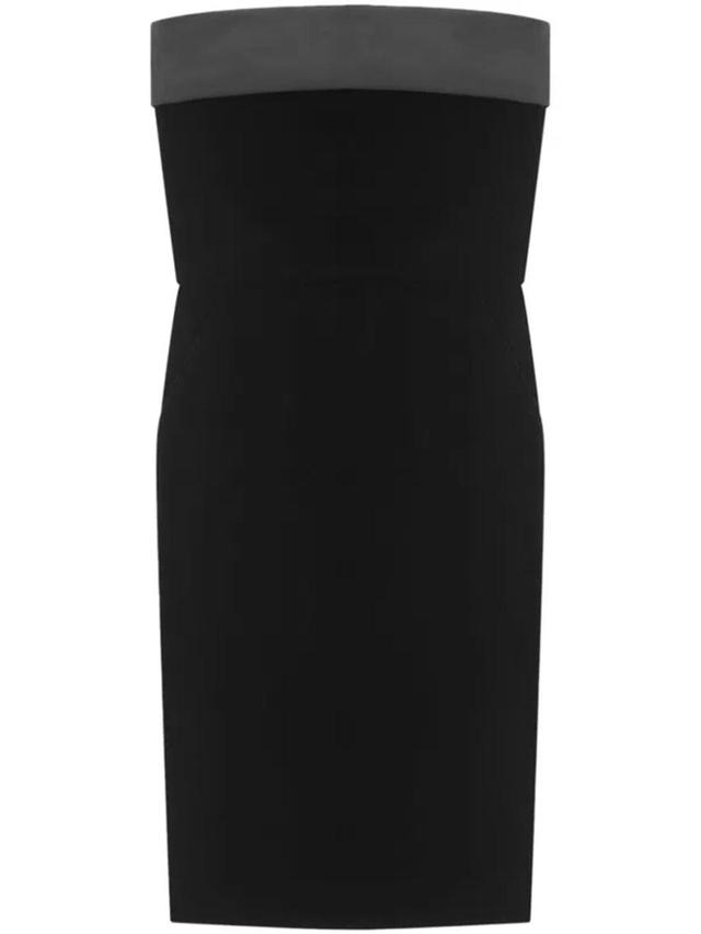 Bandeau Tube Dress In Black Product Image