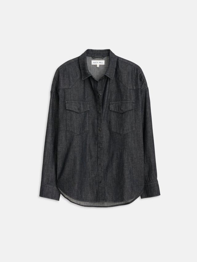 Santa Fe Shirt in Black Denim Female Product Image