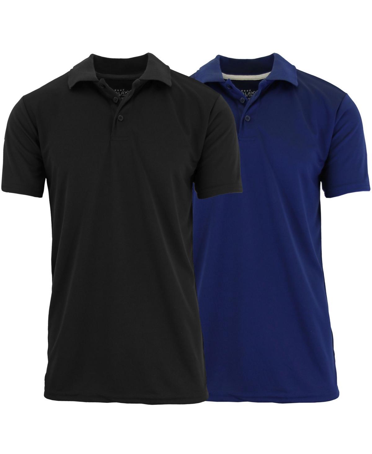 Galaxy By Harvic Mens Tag less Dry-Fit Moisture-Wicking Polo Shirt, Pack of 2 Product Image