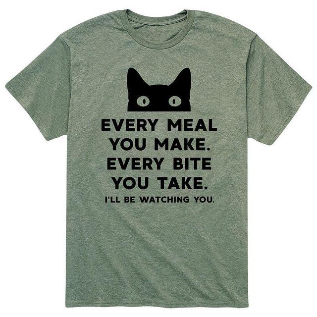 Mens Ill Be Watching You Cat Tee Product Image