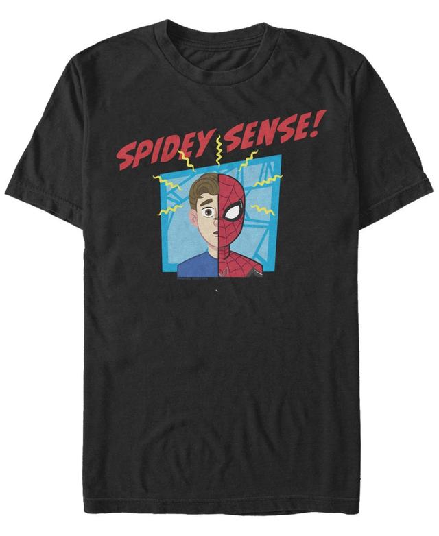 Marvel Mens Spider-Man Far From Home Spidey Sense, Short Sleeve T-shirt Product Image