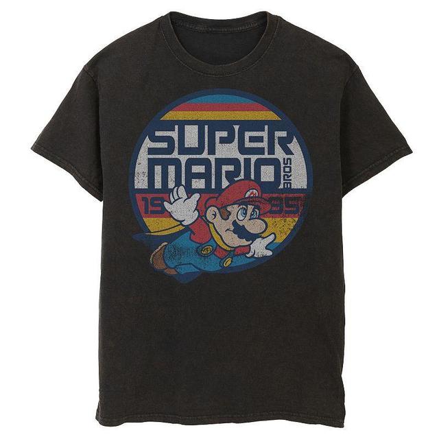 Mens Nintendo Super Mario Classic Retro Flying 1985 Tee Product Image