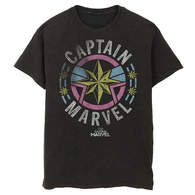 Mens Captain Marvel Retro Badge Tee Product Image