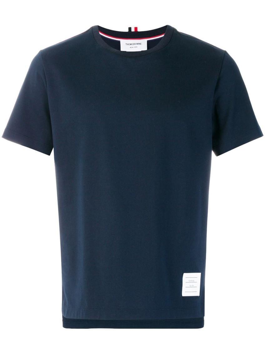 THOM BROWNE T-shirt Clothing In Blue Product Image