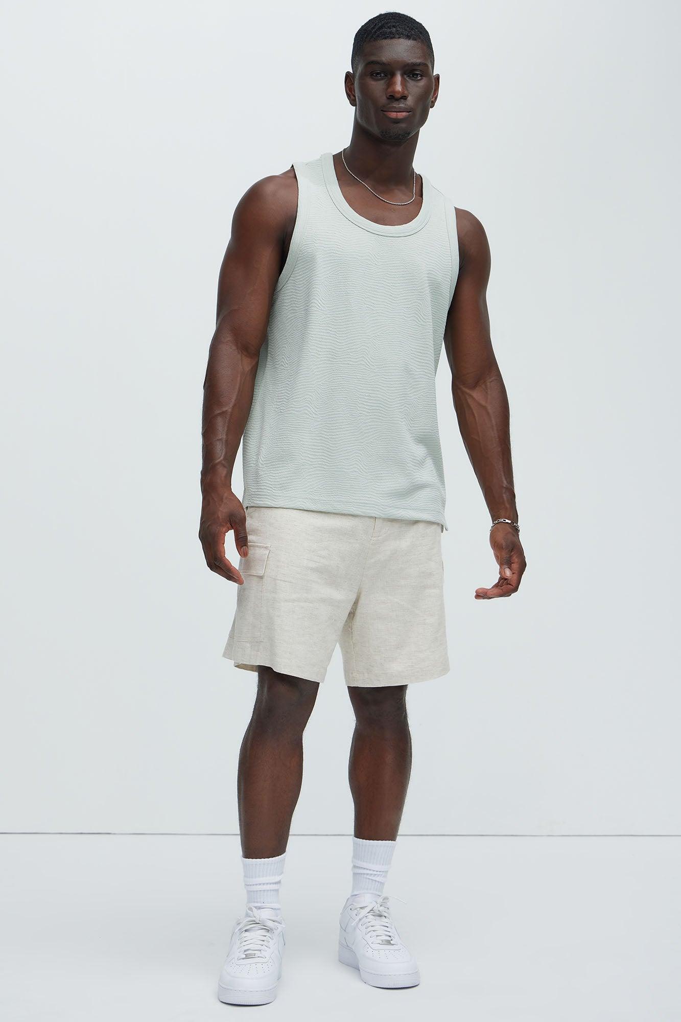 Mika Textured Tank - Sage Product Image