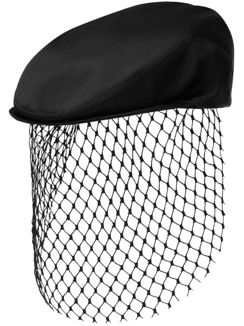 Silk Cap In Black   Product Image