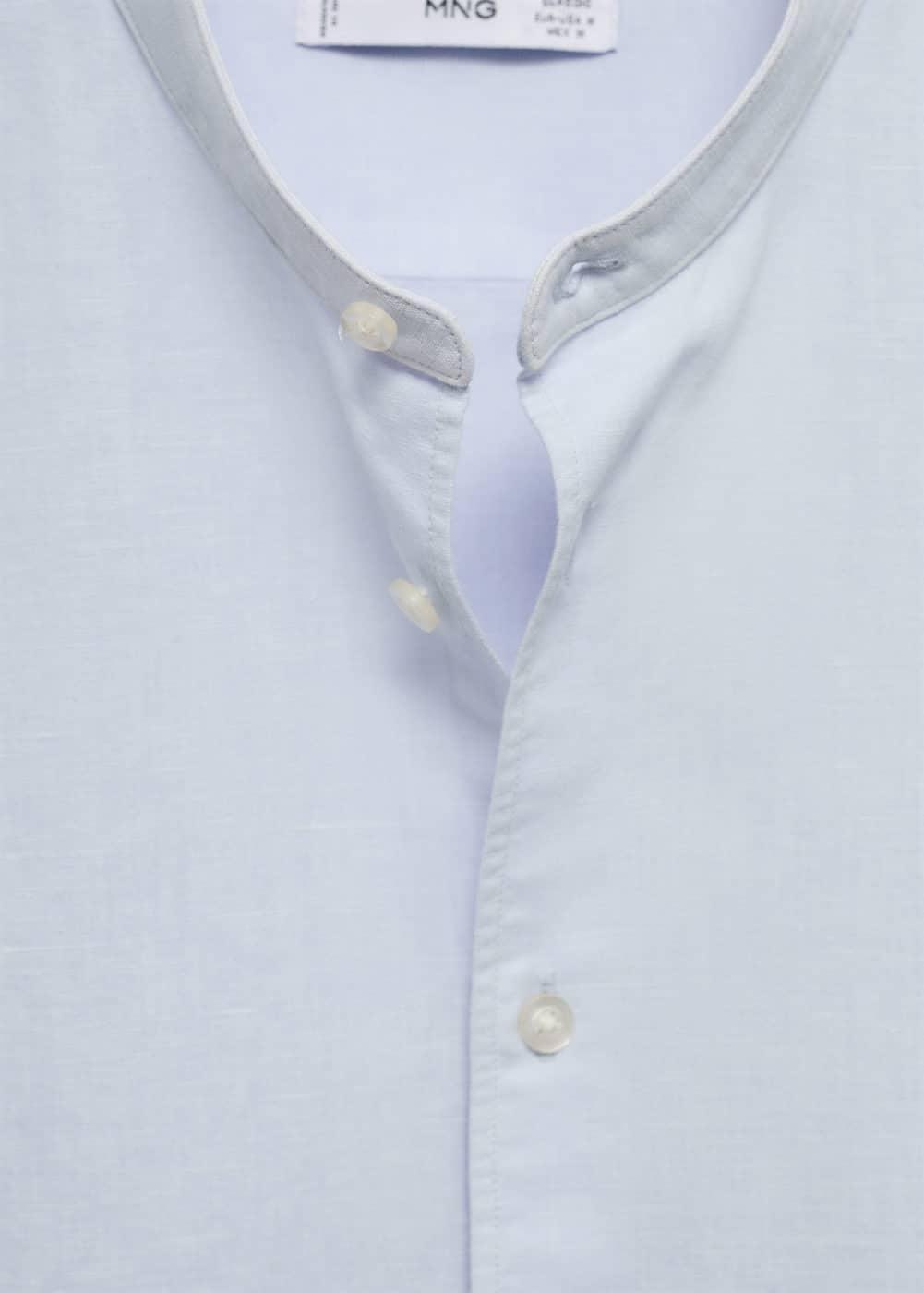 Mango Mens Linen Blend Shirt Product Image