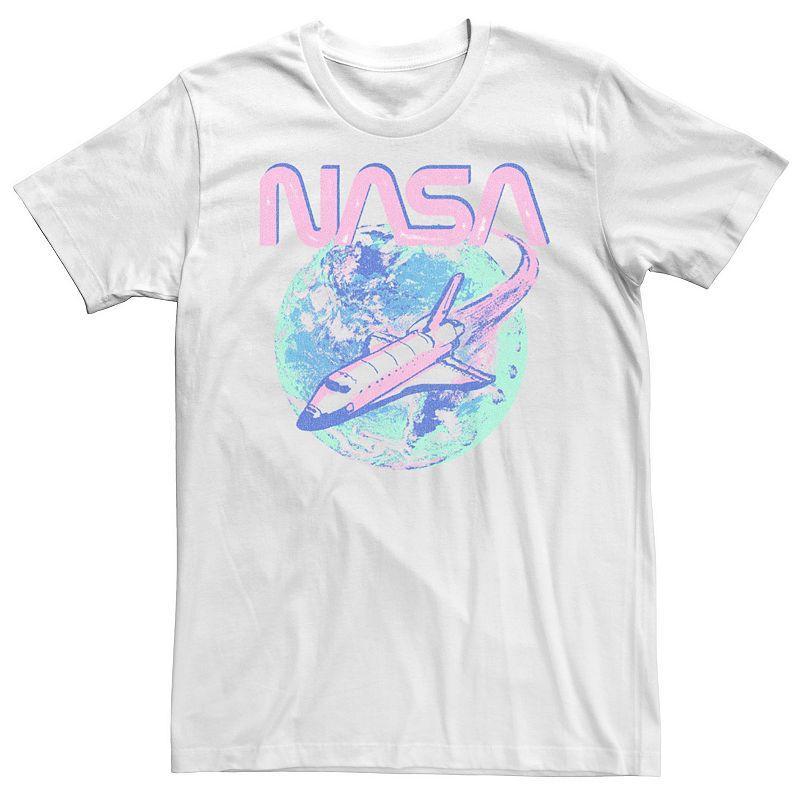 Mens NASA Pastel Rocket Earth Logo Tee Product Image