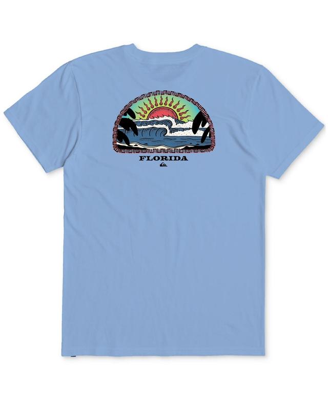 Quiksilver Mens Blazing Sun Regular-Fit Graphic T-Shirt Product Image