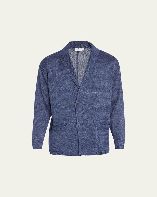 Mens Wool-Cashmere Cardigan Sweater Product Image