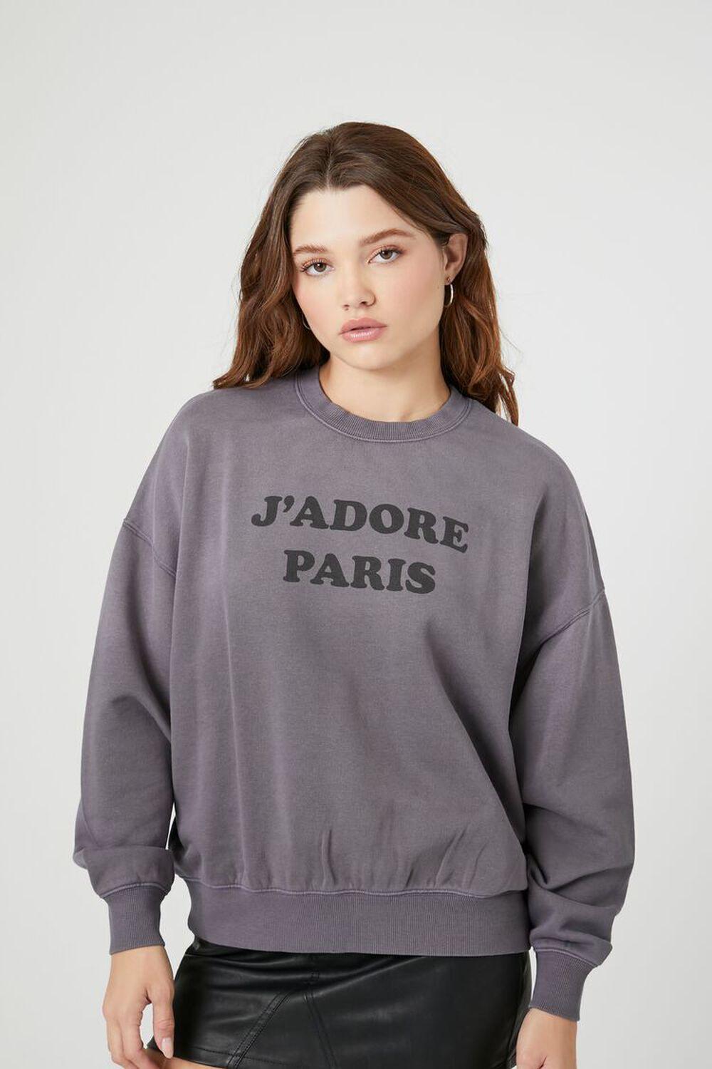 French Terry Paris Graphic Pullover | Forever 21 product image