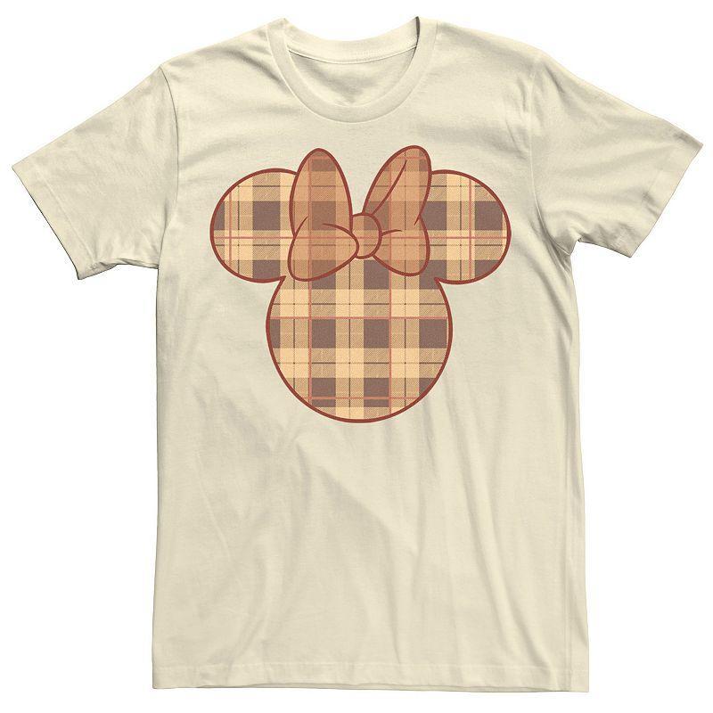 Disneys Mickey & Friends Minnie Fall Plaid Fill Mens Tee Product Image