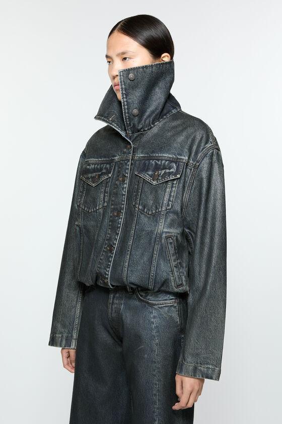 Coated denim jacket Product Image