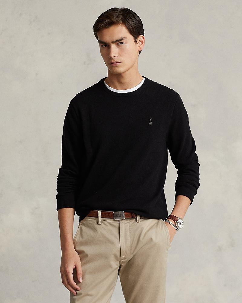 Mens Wool Knit Sweater Product Image